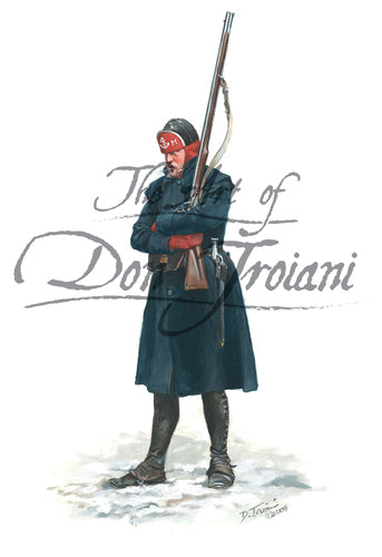 Don Troiani wall art print British Marine in Winter Dress.