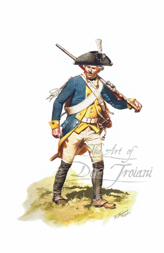 Prinz Ernst Ludwig. Artistic depiction of a soldier in historical uniform with 'The Art of Don Troiani' signature.