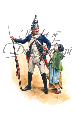 Don Troiani wall art print 2nd Regiment Anspach Bayreuth