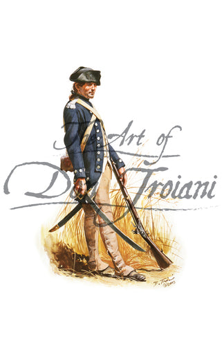 Don Troiani wall art print Clark’s Illinois Regiment, 1782.