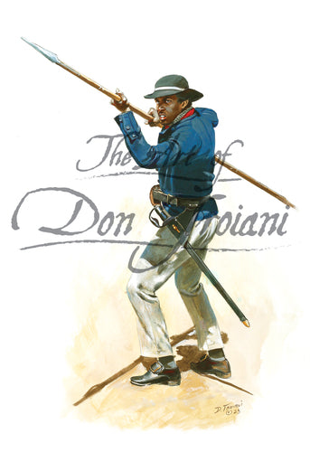 Don Troiani wall art print Black Militia Man at Fort Griswold.