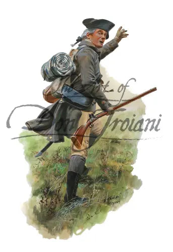 Don Troiani wall art print Minuteman advancing.