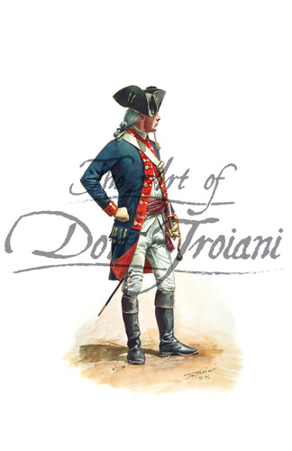 Don Troiani wall art print Lieutenant James Giles, 2nd Regiment of Continental Artillery, 1780.