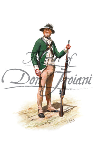 Don Troiani wall art print Butler’s Rangers, Private.