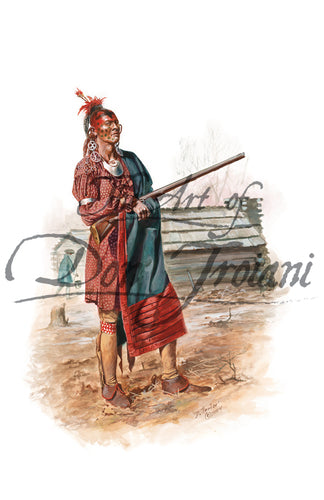 Don Troiani wall art print Eastern Woodland Indian, 18th Century