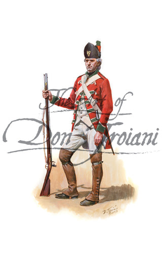 Don Troiani wall art print Loyalist, Private of the Volunteers of Ireland.