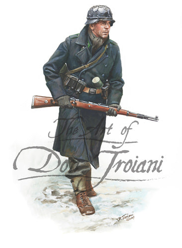 Don Troiani wall art print Luftwaffe Jäger 18th Volksgrenadier Division, Ardennes 1944.
