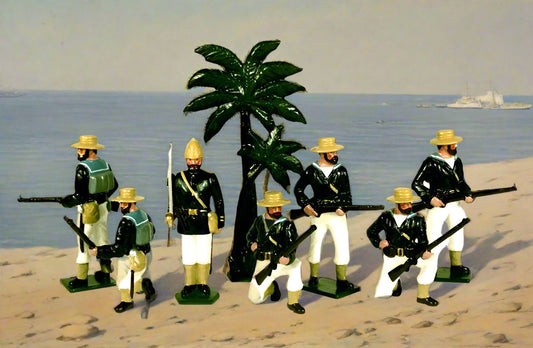 Collectible toy soldier miniature army men Royal Navy.