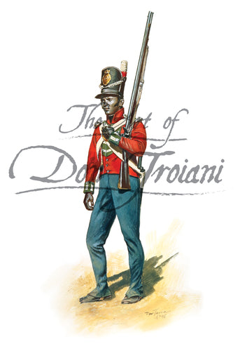 Don Troiani wall art print 5th West India Regiment 1814.