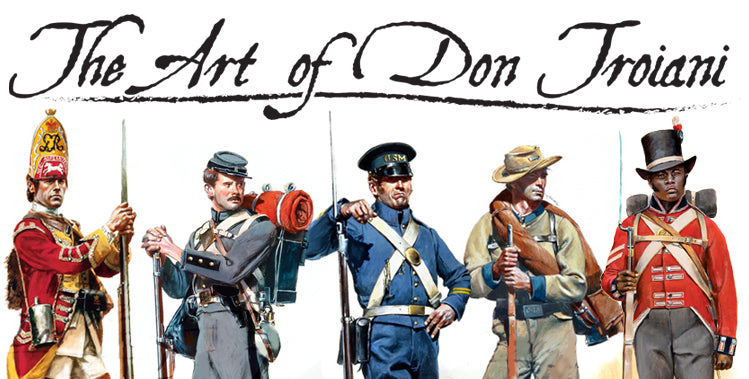 This wall art print depicts 5 soldiers from different armies that Don Troiani has painted.