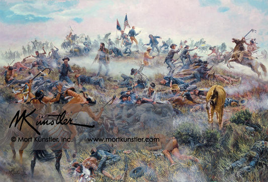 Mort Künstler wall art print Custer's Last Stand.