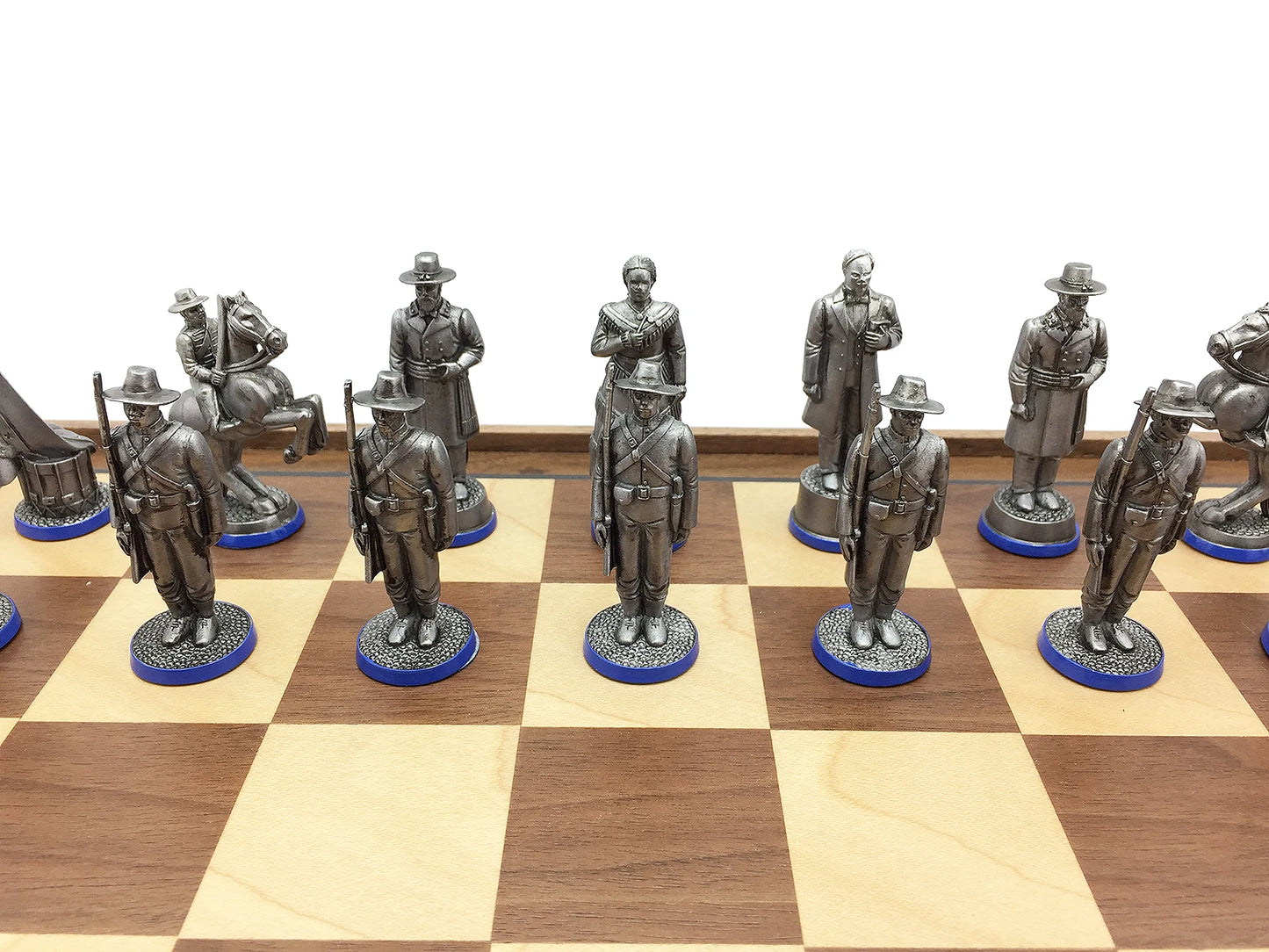 Toy soldier Antique finish. American Civil War Chess Set. Confederates.
