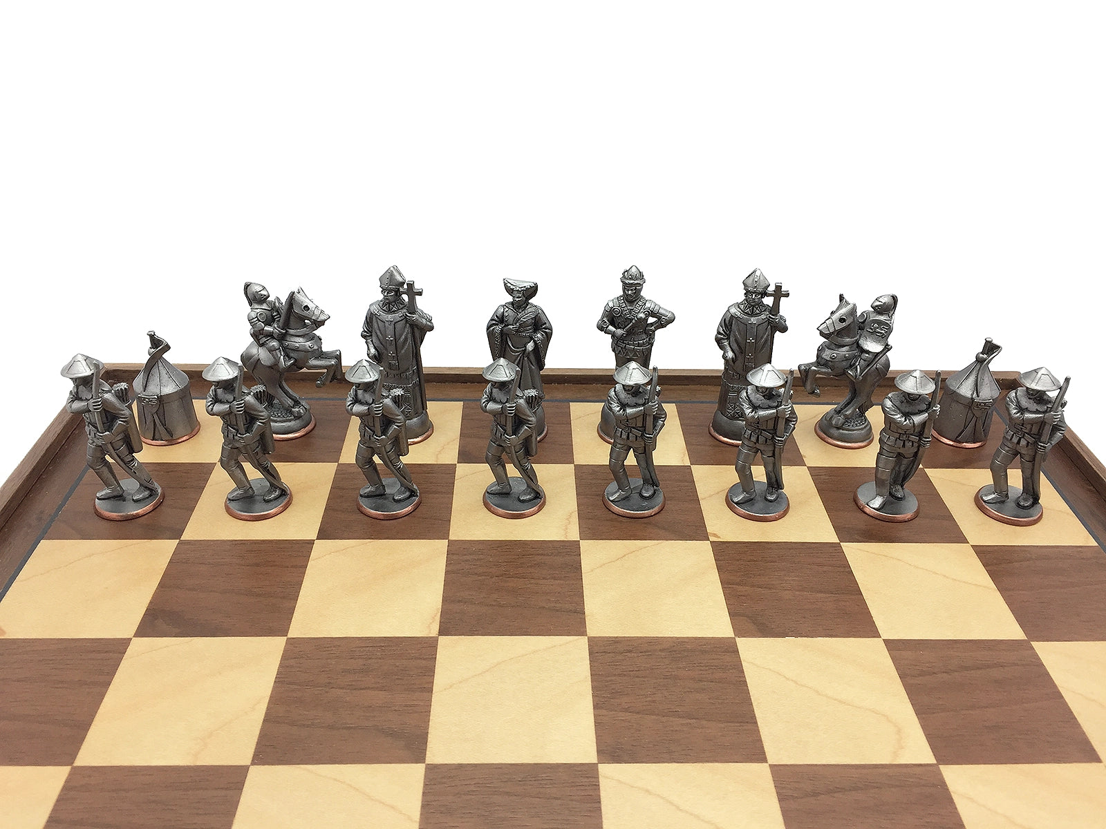 Toy soldier miniature army men Medieval Battle of Agincourt Chess Set. Bishops.