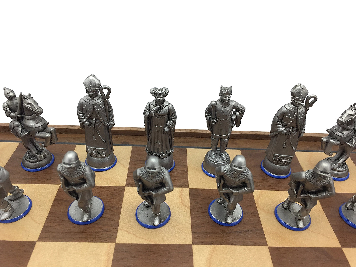Toy soldier miniature army men Medieval Battle of Agincourt Chess Set.