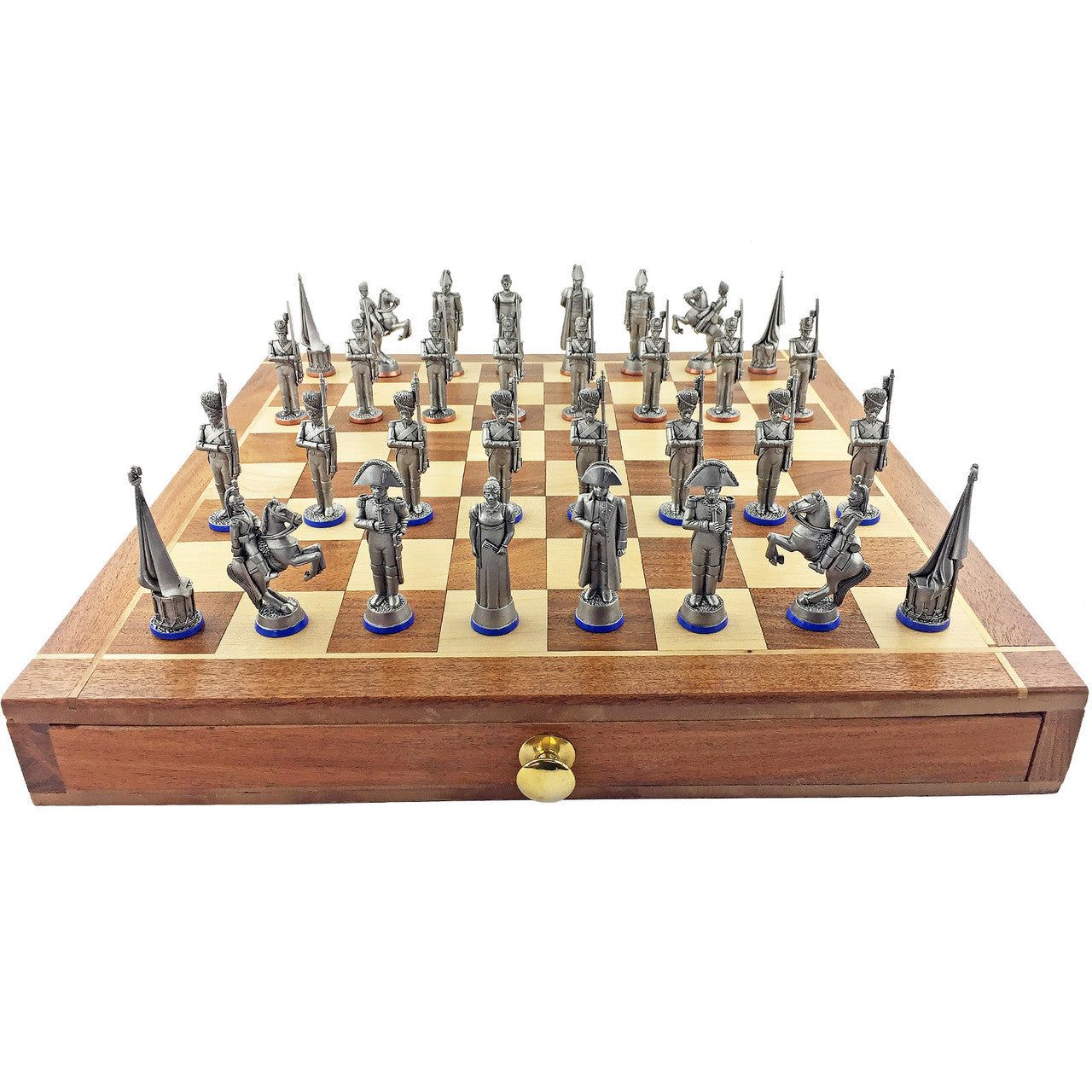 Toy soldier chess set Battle of Waterloo.