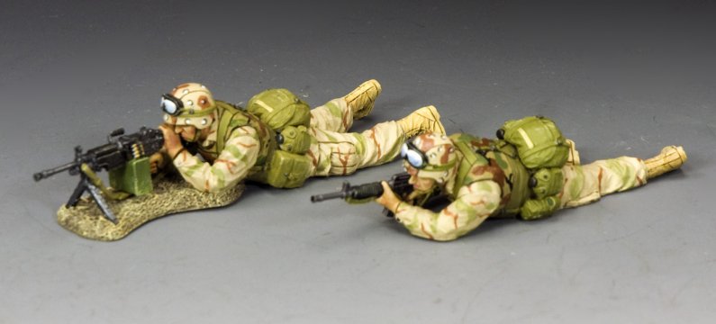Rangers M249 SAW Team 1/30 Scale | King & Country BHD010 – Breagans