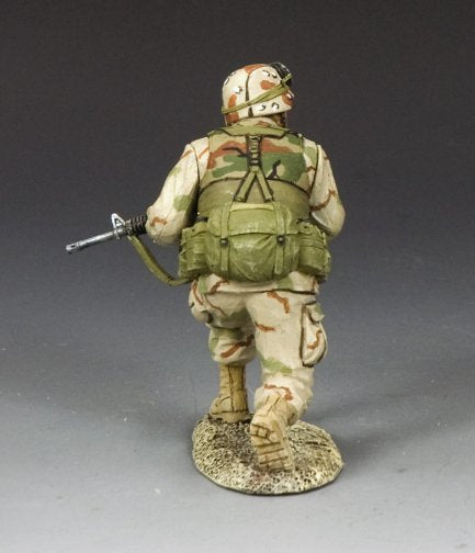 Model of Crouching Ranger Moving Forward