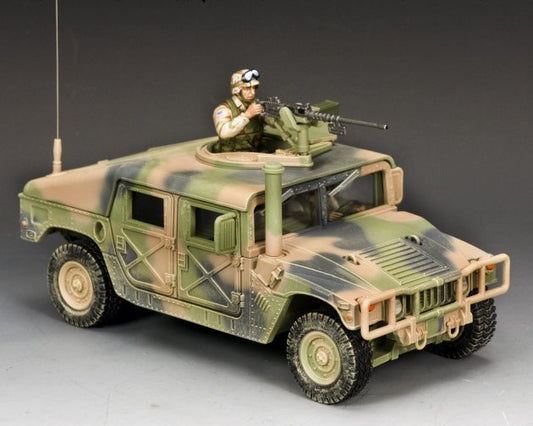 King & Country M1025 Humvee with .50 cal machine gunner 1/30 scale modern military vehicle toy soldiers BHD014