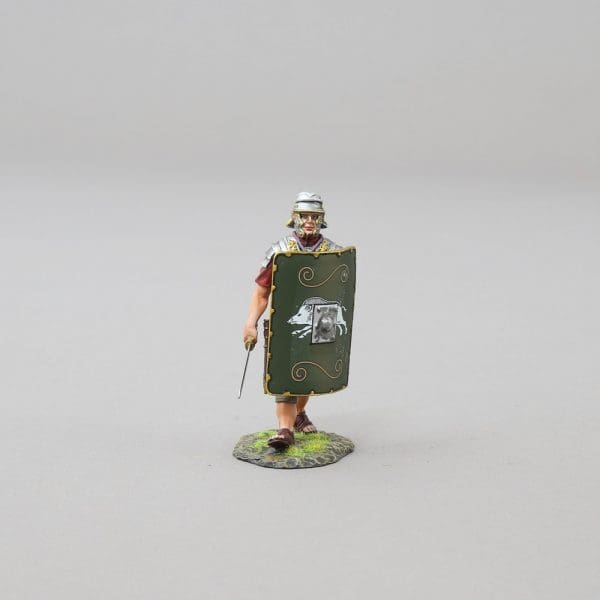 Collectible toy soldier miniature army men Advancing Legionnaire. He has a sword.