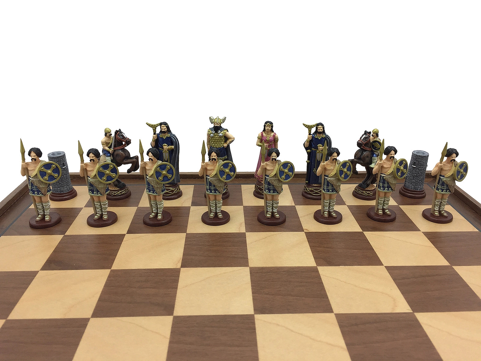 Toy soldier miniature army men Celtic Legend Chess Set. Knights.