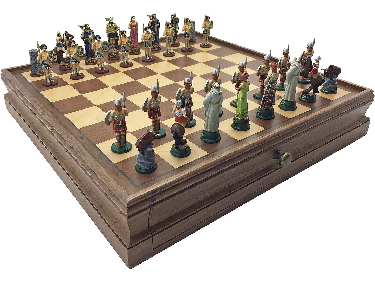 Toy soldier miniature army men Celtic Legend Chess Set.