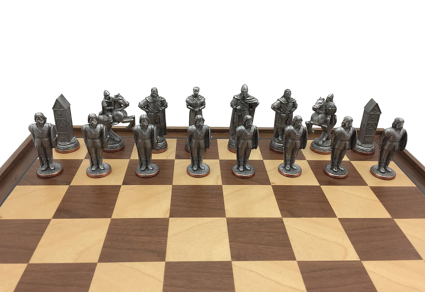 Toy soldier miniature army men Battle of Clontarf Chess Set. Knights.
