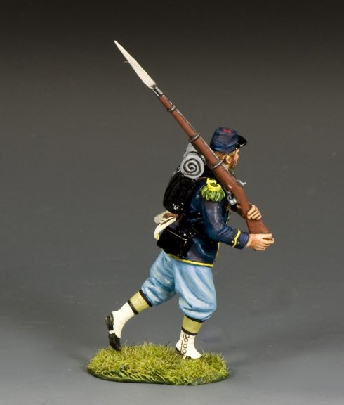 Toy Soldier military miniature Infantry man advancing.