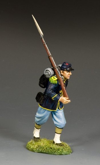 Toy soldier military miniature army men Infantry Advancing.