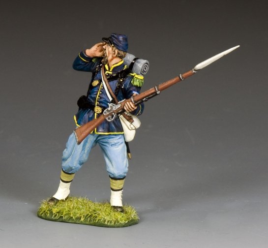 Corporal Shouting military miniature toy soldier.