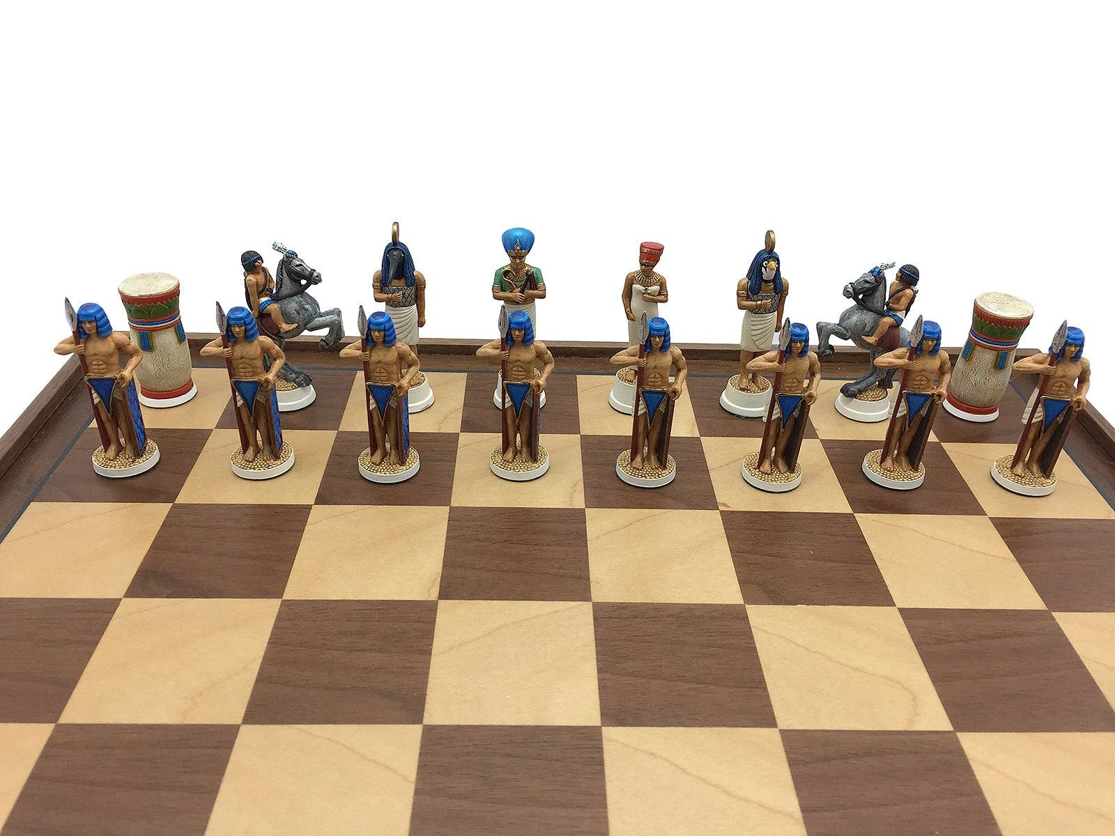 Toy soldier hand painted Egyptian Chess Set. Egyptian.