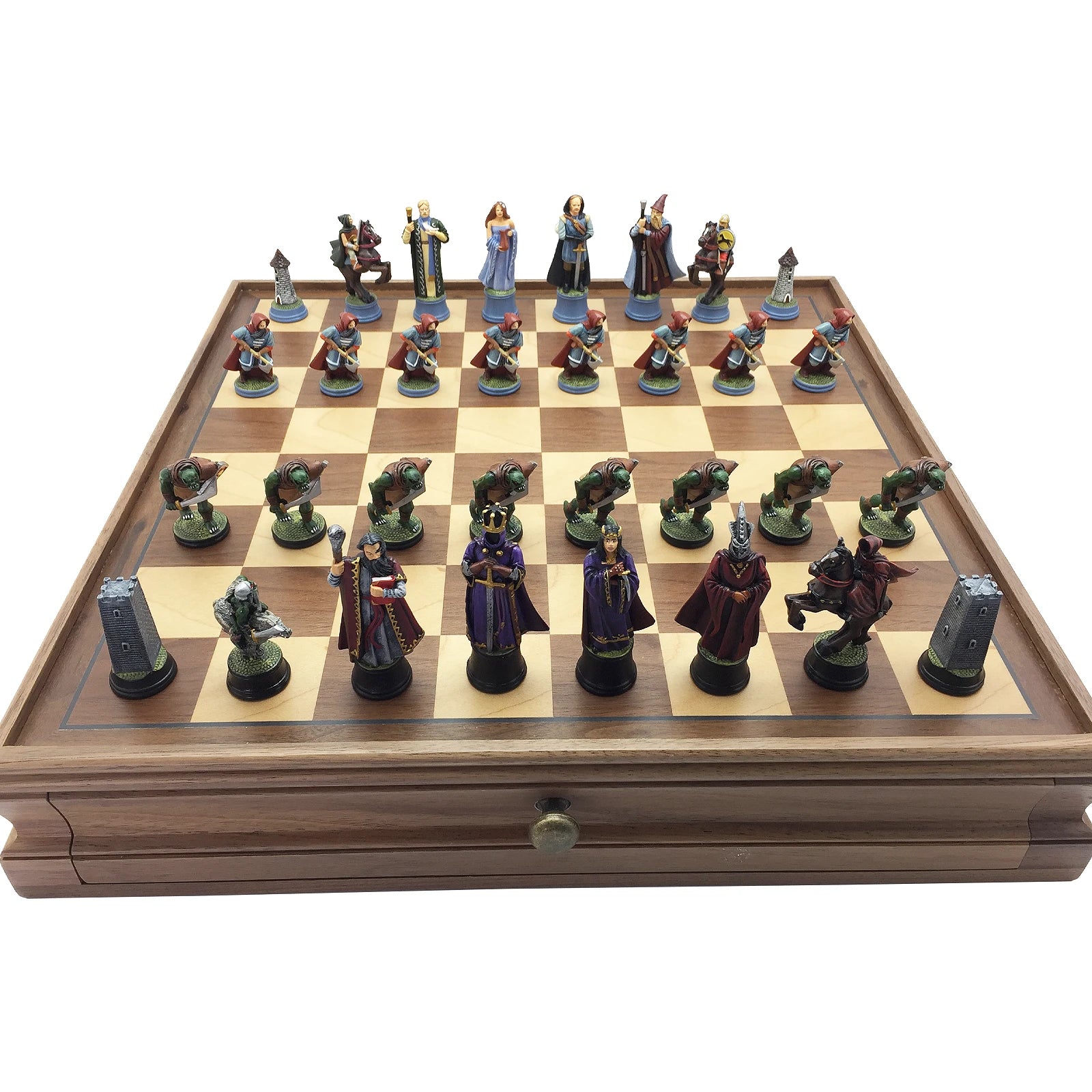 Toy soldier miniature army men Fantasy Chess Set.