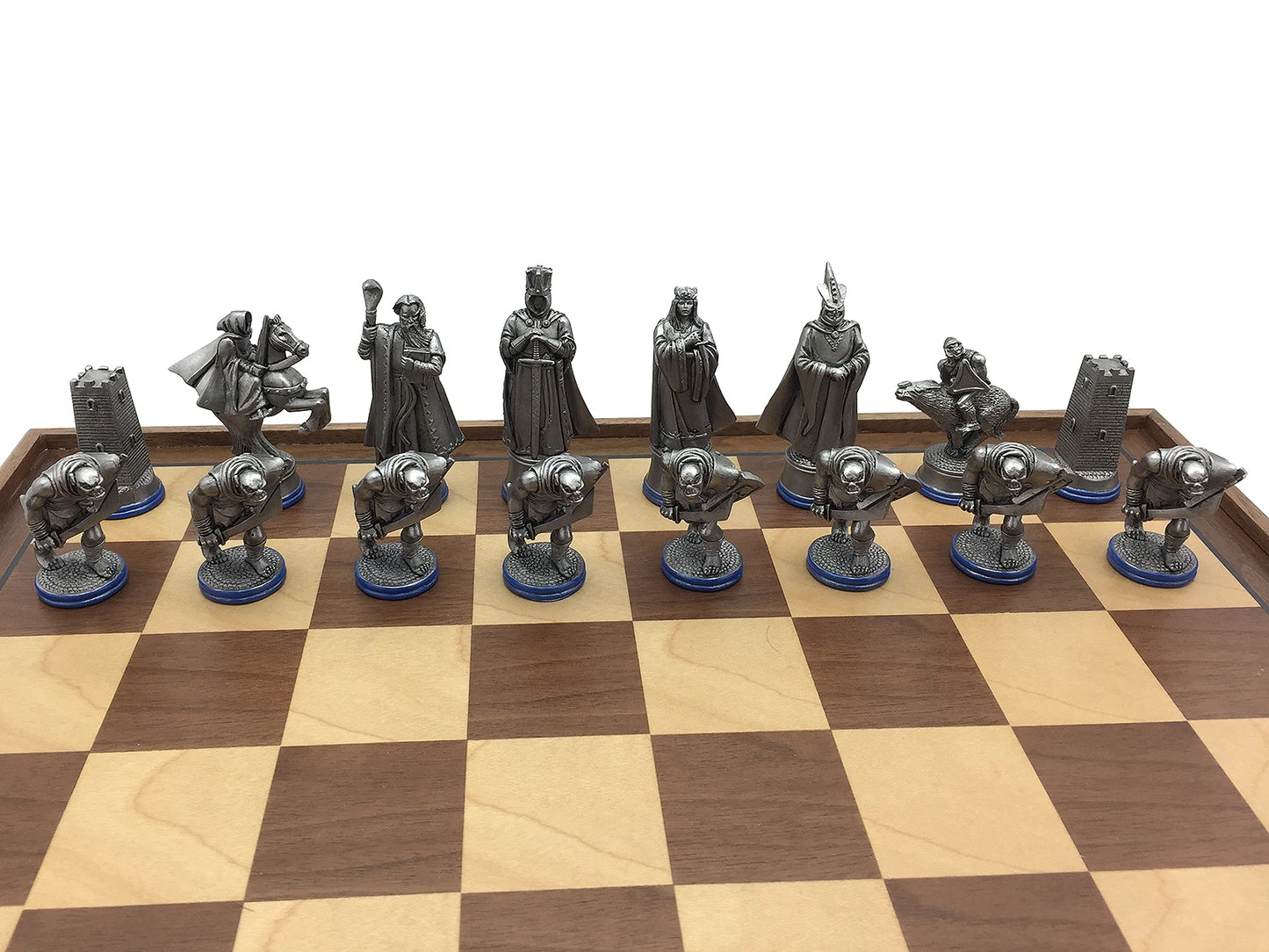 Toy soldier miniature army men Fantasy Chess Set. With board.