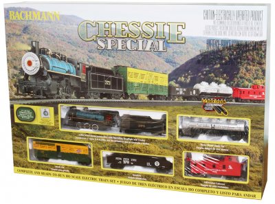 Bachmann model train set Chessie Special (HO Scale).