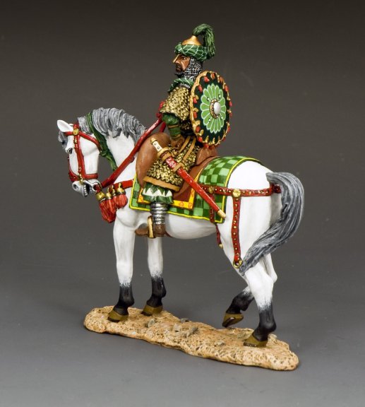 Toy Soldier Saladin the Mighty on horseback.