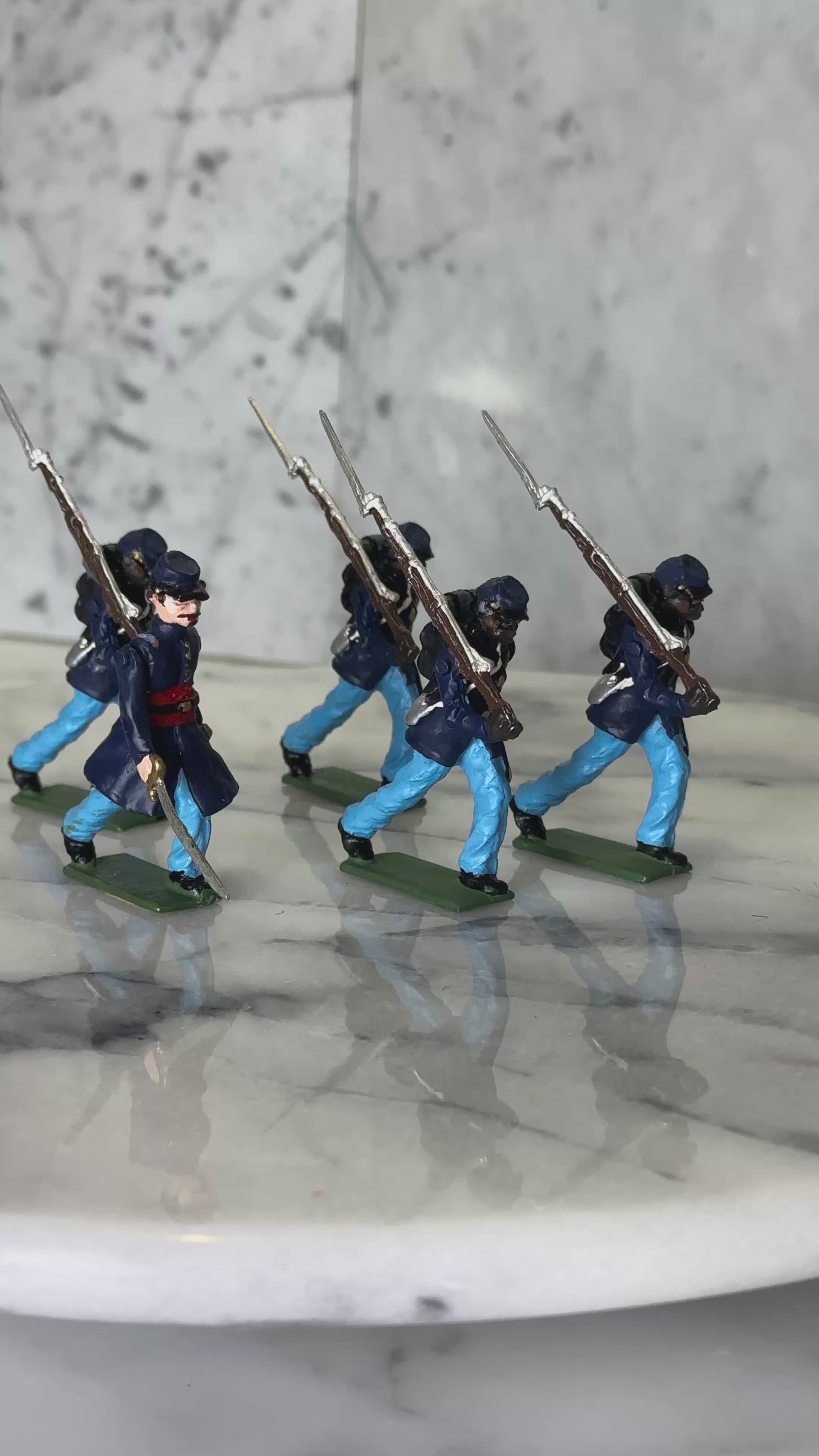 Thomas Loback 54th Mass. toy soldier set