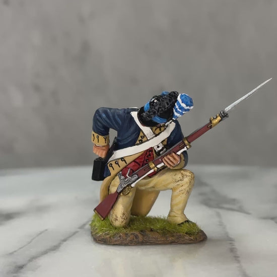 360 view of W.G.C Kneeling Reaching for a Cartridge.