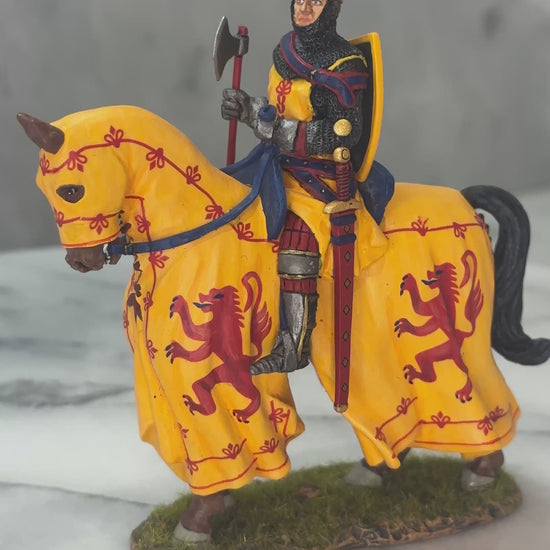 360 view of toy soldier figurine King Robert I of Scotland.