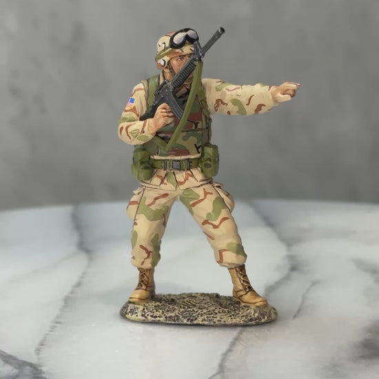 Ranger NCO Shouting Orders 360 view.