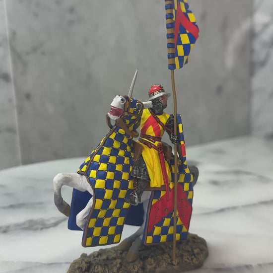 360 view of Robert de Chevron toy soldier figurine.