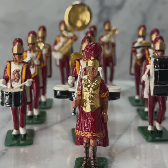 360 view of spirit of troy (USC) toy miniature marching band.