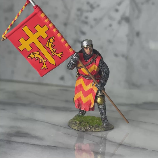 Crusader Priest Standard Bearer military miniature