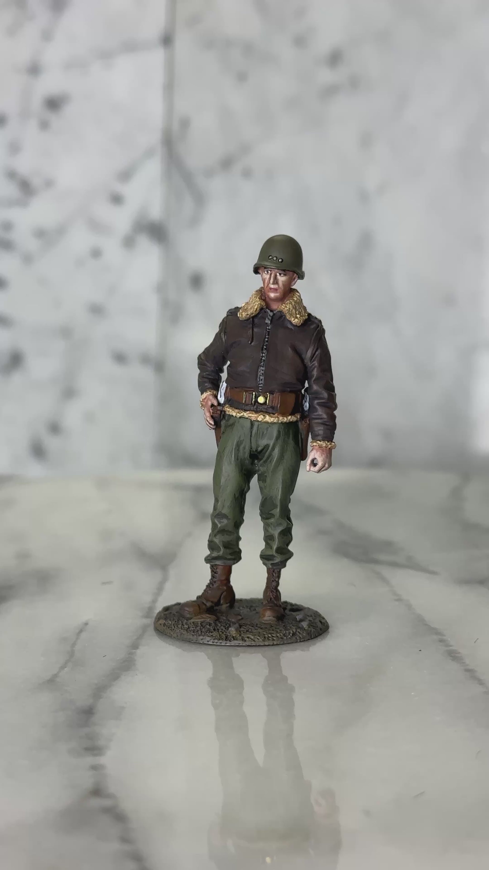 360 view of U.S. General George Patton Winter, 1944-45