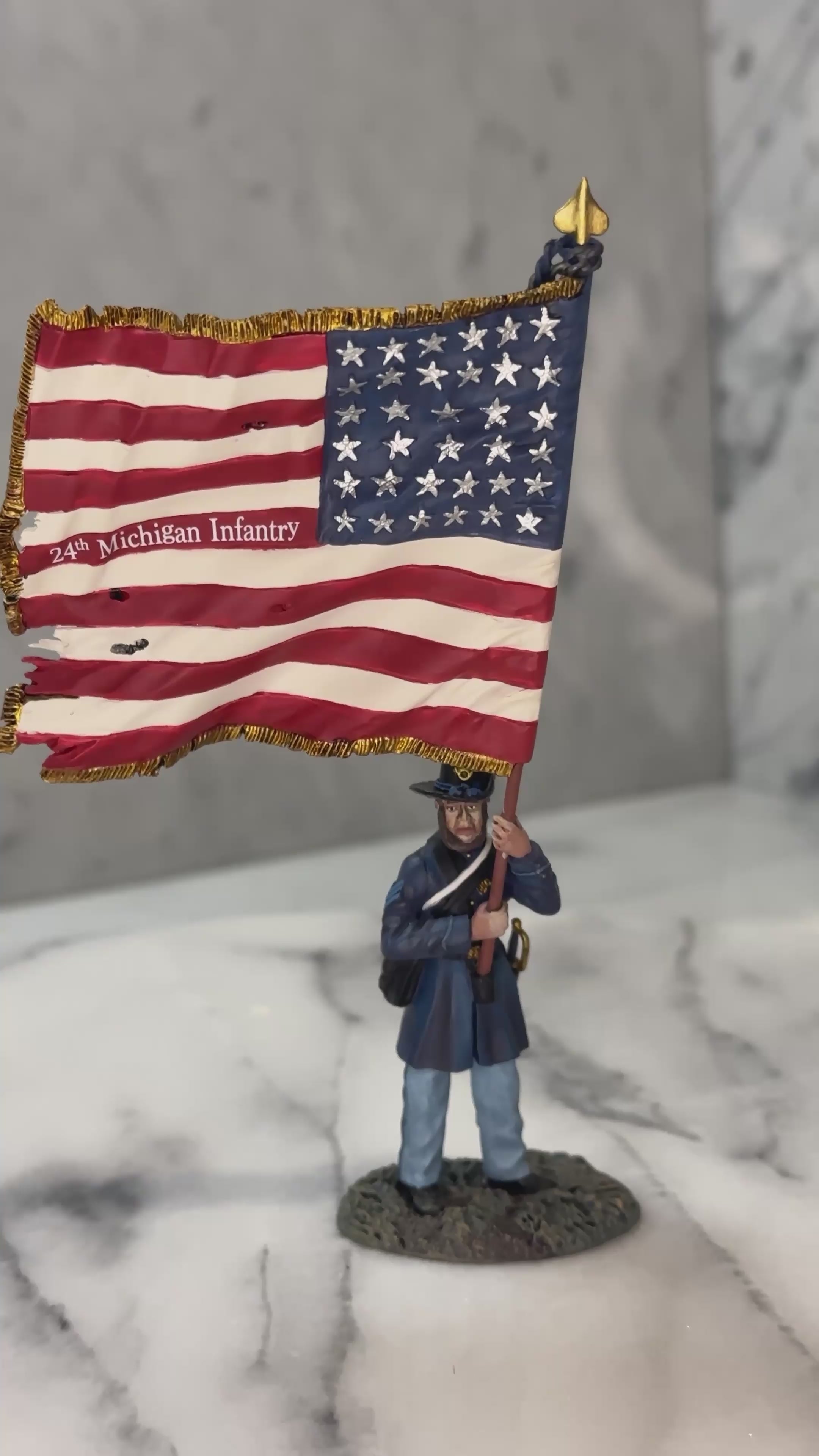 Color Sgt. Abel Peck 24th Michigan - W. Britain | Breagans
