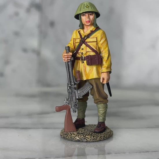 Standing I.J.A. Machine Gunner JN)71 military miniature