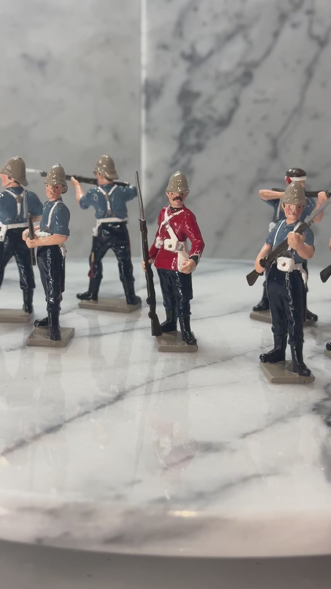360 view of toy soldier set 24th Reg. of Foot.