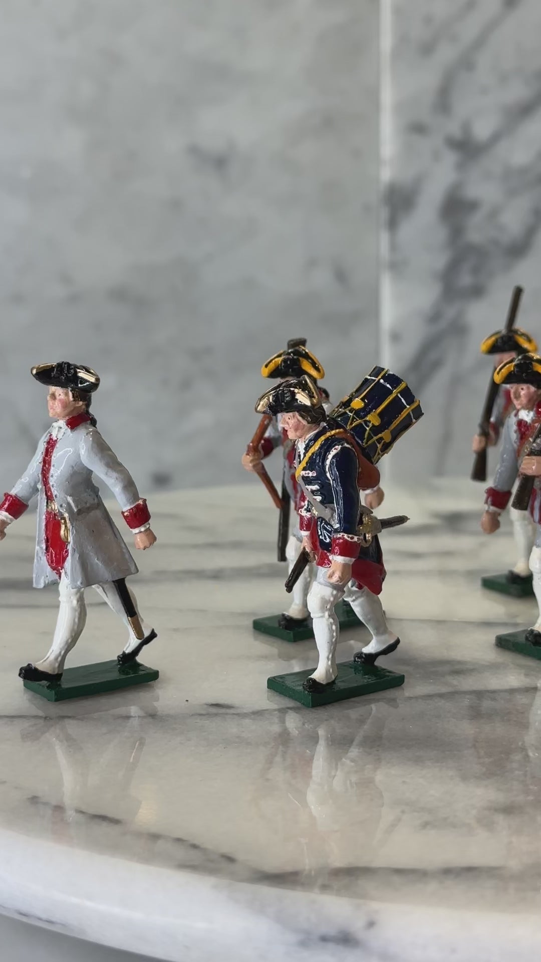 French Infantry Guyenne Regiment Toy Soldier Figurines 54mm Breagans