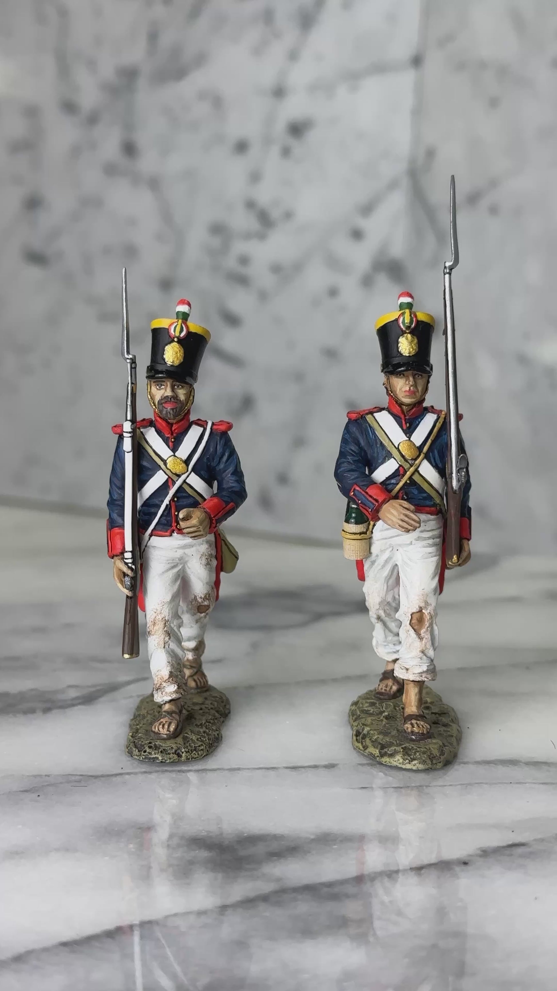 Marching to Battle (Set A) military miniatures