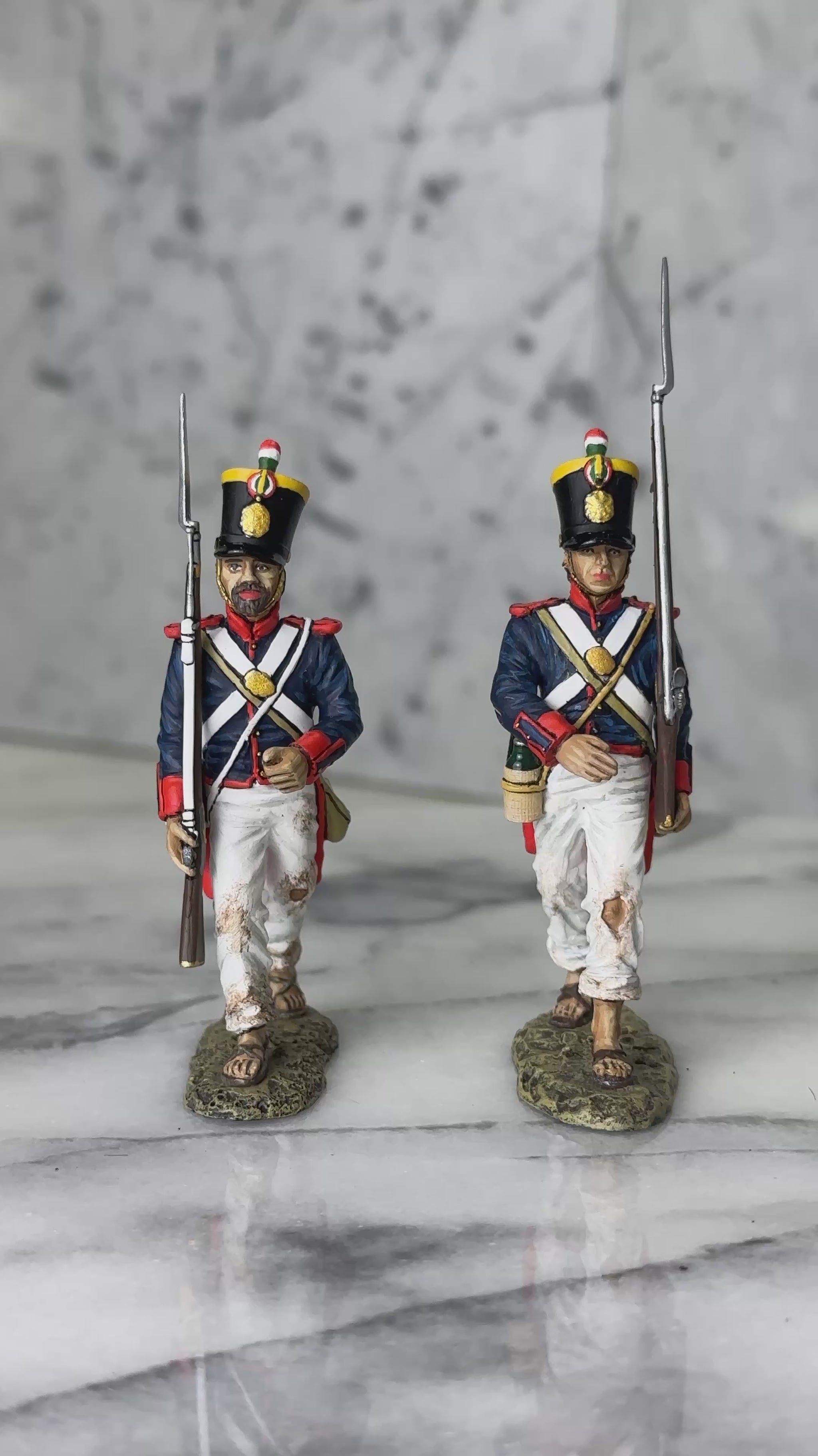Marching to Battle (Set A) military miniatures