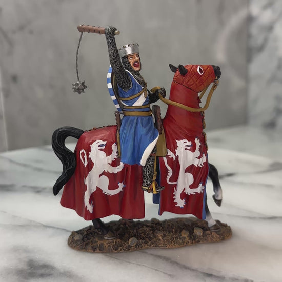 360 view of Sir William Wallace on a marble surface.