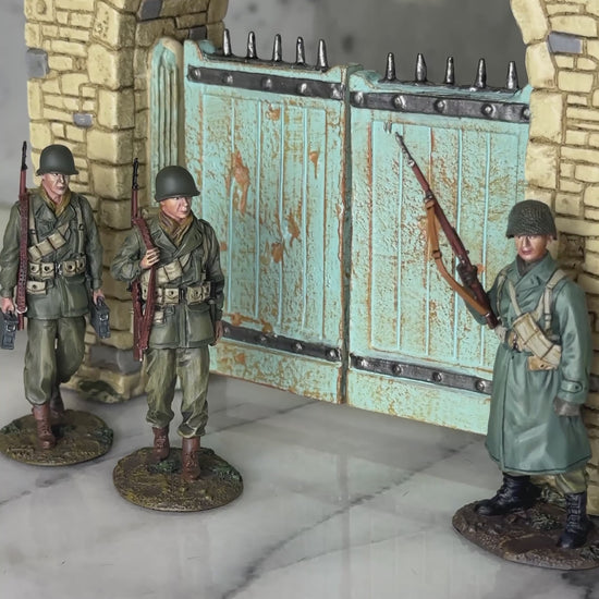30 view of toy soldier diorama